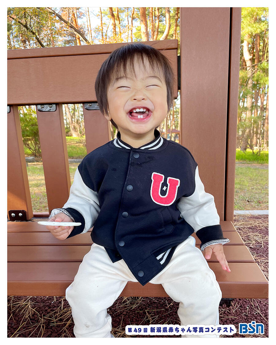 第49回新潟県赤ちゃん写真コンテスト　優秀賞　笑顔部門